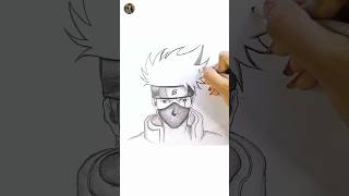 How to draw Kakashi  Anime pencil drawing animedrawing penciledrawing uniqueart shorts [upl. by Nored849]