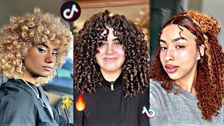 Tiktok Curly Hair Transformations  Tiktok Compilation [upl. by Issi909]