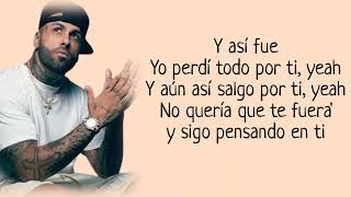 Nicky Jam  Insomnio Letra [upl. by Cirdek]