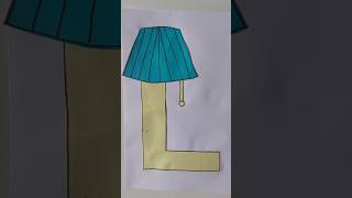 Letter L lamp craft for kids diycrafts [upl. by Uuge]