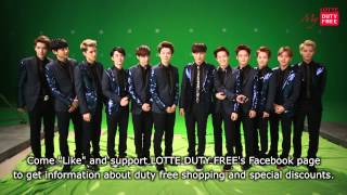 LOTTE DUTY FREE Special greetings from EXO [upl. by Naz]