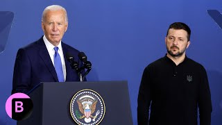 Biden Refers to Ukraines Zelenskiy as quotPutinquot Then Corrects Himself at NATO Event [upl. by Glendon]