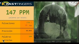 140 PPM 10FastFingers SirDemiurge [upl. by Lochner]