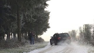 BMW E91 325d  Drifting fun in the snow [upl. by Damek]