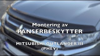 Montering av Panserbeskytter  Mitsubishi Outlander III PHEV Airplex [upl. by Ateiram]