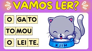 Frases para aprender a ler  Sílabas para crianças Alfabeto completo  Ensinar a ler rápido [upl. by Prisca]