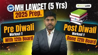 How To Prepare For MHCET LAW 5 yrs During Diwali Pre amp Post Diwali Preparation Strategy [upl. by Quinta]