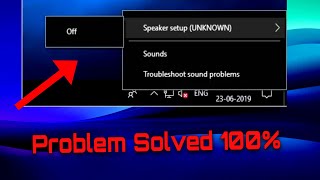 Fix Speaker Setup Unknown Windows 10 Error Problem Solved 100 [upl. by Ahsilak]