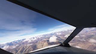 Flying over Everest Himalaya Mountains [upl. by Annonyw502]