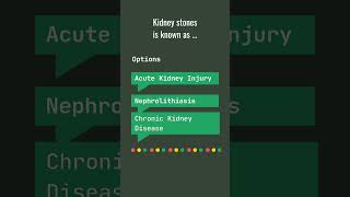 Kidney stones  NurseEd Mastery Series shorts nursing medicalterminology [upl. by Daphie]