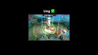 Ling Zing zing game play shorts linggameplay mobilelegends mobilelegendsindonesia mlbb [upl. by Mohl]