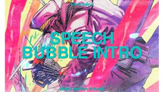 speech bubble intro  alight motion tutorial [upl. by Lalage400]