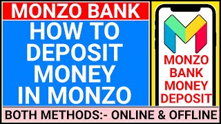 how to deposit money in monzo Bank account  how to deposit cash into monzo [upl. by Gaye]