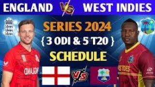 west indies vs eng 5 T20 full highlights 2024 [upl. by Amilah]