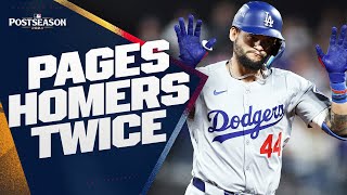 Andy Pages hits 2 HOMERS in NLCS Game 5 [upl. by Nieberg]