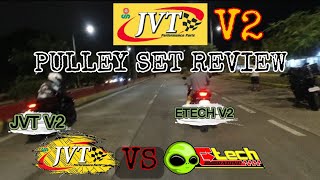 JVT PULLEY SET V2  PERFORMANCE REVIEW  ACCELERATION AND TOPSPEED  JVT VS ETECH [upl. by Llenhoj]