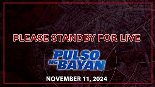 LIVE Pulso ng Bayan with Admar Vilando at Jade Calabroso  November 9 2024 [upl. by Ellecrag]