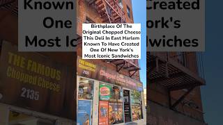 Where the original chopped cheese was created  Blue Sky Deli Hajjis NYC East Harlem [upl. by Ylus499]