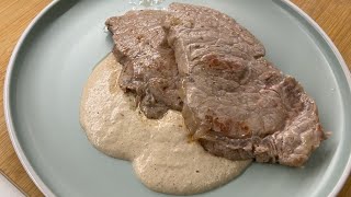 Tagliata di Manzo con crema ai porcini [upl. by Susan803]