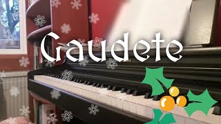 Gaudete  Medieval Carol  Piano [upl. by Amalberga66]