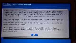 Arch Linux on MacBook Air  Install Turorial pt1  Parted  Config Drives  Packages [upl. by Davis]