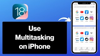 Multitasking on iPhone How To Split Screen on iPhone iOS 18 [upl. by Fogel]