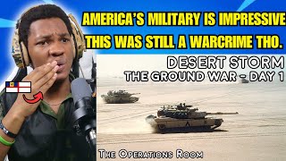 British caribbean guy react to Desert Storm  The ground War Day 1  Animated reaction [upl. by Papert9]