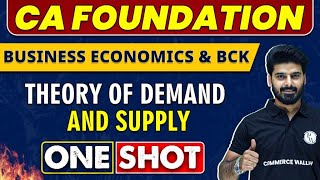 Theory of Demand and Supply in 1 Shot  Everything Covered  Economics amp BCK 🔥 [upl. by Imehon]