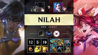 Nilah ADC vs Jinx Rampage  KR Diamond Patch 1419 [upl. by Red]