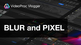 How to Quickly Blur Mosaic a Face in Your Video  ONE Minute Tutorial  FREE VideoProc Vlogger [upl. by Galitea]