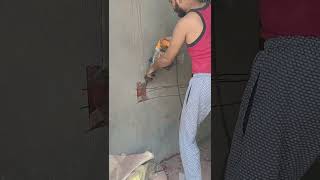 House wiring cutting karne ka tric pipe fitting trending [upl. by Jensen]