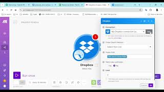 Como criar uma conexão do Make com o Dropbox [upl. by Yniattirb747]