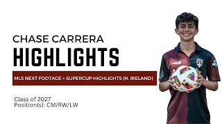 Chase Carrera highlights MLS Next midfielderwinger [upl. by Atnwahs]