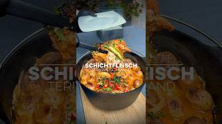 Schichtfleisch im Dutch Oven Teriyaki Schmand schichtfleisch dutchoven essen food bbq fleisch [upl. by Dazhehs]