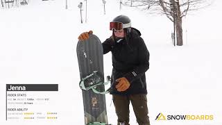 Jennas ReviewArbor Ethos Snowboard 2022Snowboardscom [upl. by Tung]