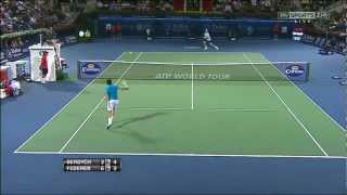 Roger Federer  Best Points  Dubai 13  HD [upl. by Germayne]