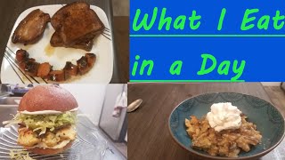 KETO WHAT I EAT IN A DAY KETO FRENCH TOAST SPICY CHICKEN SANDWICH AND KETO BREAD PUDDING [upl. by Rizzi]