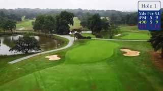 Hadley Wood Golf Club  1st Hole Fly Over [upl. by Starla]