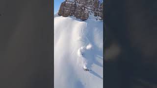 favorite ski line in Jackson watch the whole edit skiing extremesports [upl. by Wurst883]