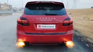 Porsche Cayenne GTS Stage 2 475Hp  Accelerate  Bacfire exhaust [upl. by Luis29]