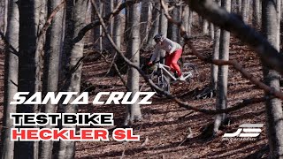 TEST BIKE SANTA CRUZ Heckler SL con JACOPO SPADOLINI [upl. by Acinom]