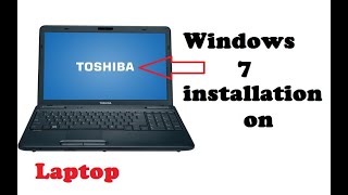 Windows 7 installation in toshiba laptop [upl. by Dyche]