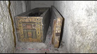 Sarcophagi avenue found in ancient necropolis [upl. by Alul]