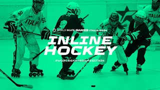 INLINE HOCKEY WorldSkateGamesITALIA2024 [upl. by Geof152]