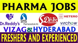 Pharma Jobs in Telugu 2024  Latest Pharma Jobs in Vizag amp Hyderabad [upl. by Pascoe121]