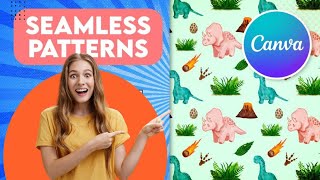 Create a Seamless sleek Pattern in Canva with This Design Hack LearnITSkillsWithFatima [upl. by Brittain918]