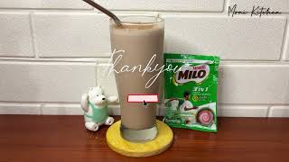 Banana Milo smoothies mudah dan gampang bisa untuk buka puasa [upl. by Aniad]