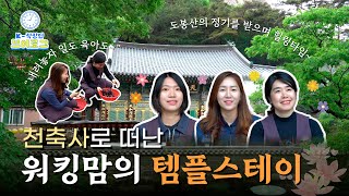 EP14 지친 몸과 마음을 힐링🌿하는 워킹맘들의 천축사 템플스테이🙏 ㅣ 직장인 브이로그 ㅣ 현대로템 [upl. by Leiahtan]