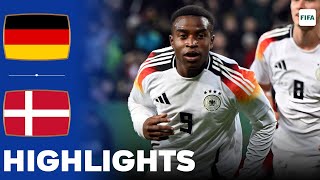 Germany vs Denmark  Highlights  U21 International Friendly 15112024 [upl. by Romilda]