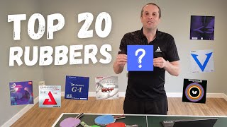 Top 20 most popular table tennis rubbers [upl. by Auqkinahs]